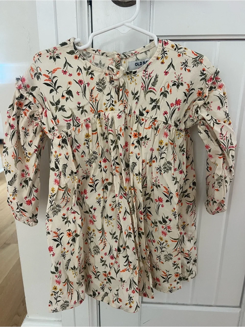 Old Navy Cream Floral Dress
